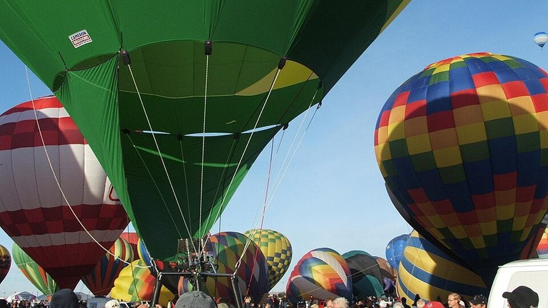 Hot air balloons at the Albuquerque International Balloon Fiesta