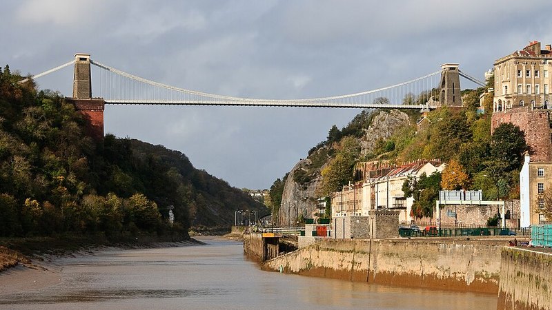 Clifton Suspension Bridge spanning the Avon Gorge in Bristol