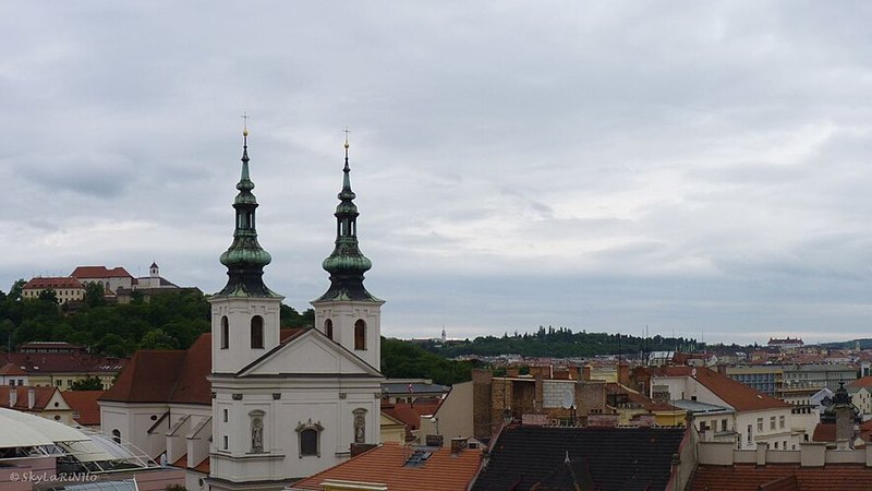 Brno old town and Špilberk Castle