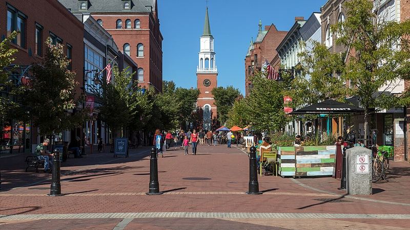 Church Street Marketplace in Burlington Vermont