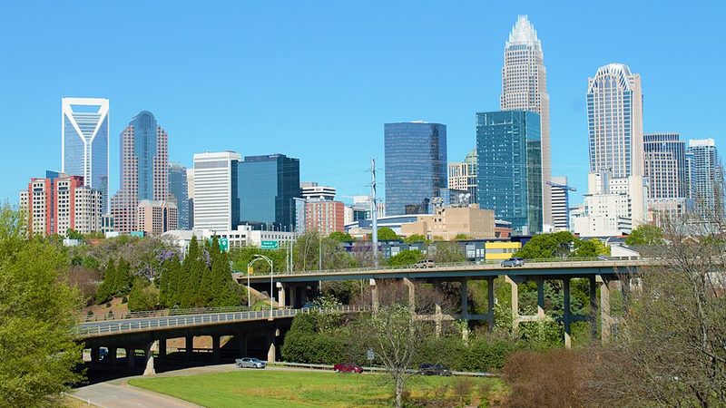 Charlotte, North Carolina skyline photographed in 2016.