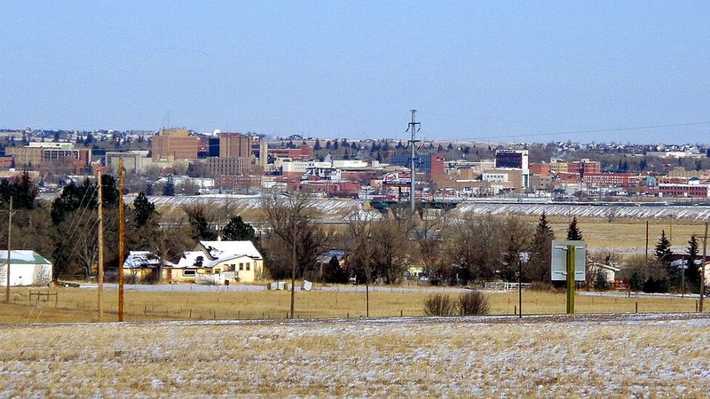 Panoramic view toward downtown Cheyenne, Wyoming