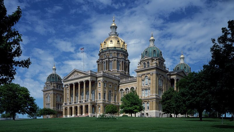 Iowa State Capitol in Des Moines