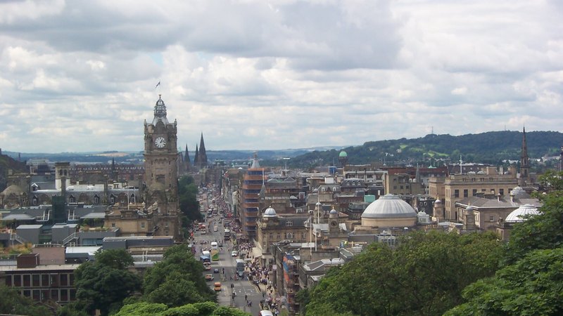 Edinburgh New Town and Princes Street seen from Calton Hill
