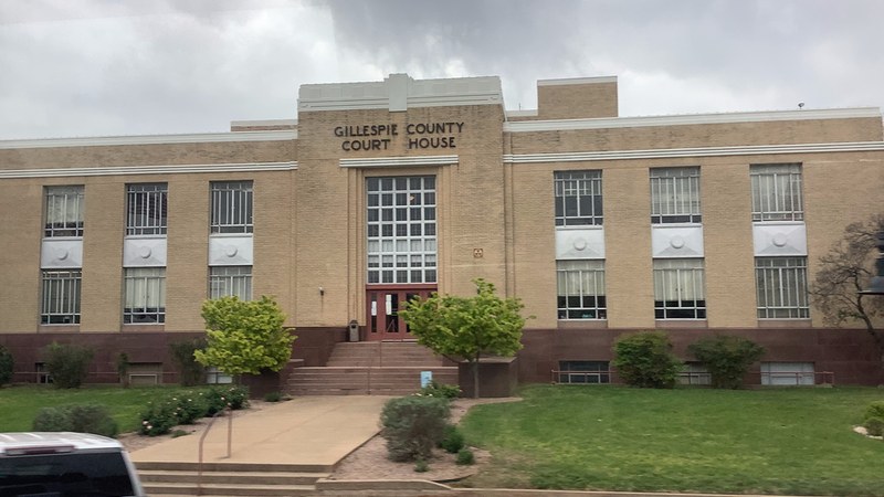 Gillespie County Courthouse in Fredericksburg, Texas.