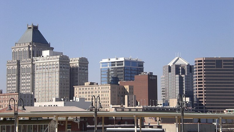 Downtown Greensboro skyline, North Carolina.