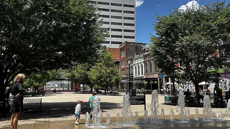 Market Square in downtown Knoxville