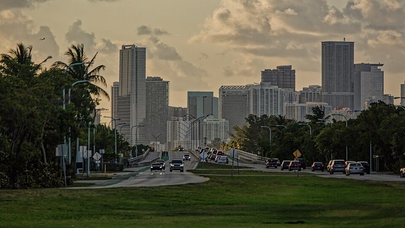 Miami skyline photographed in April 2025.