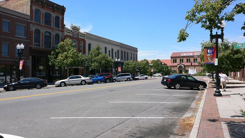 Historic 25th Street and Union Station in Ogden, Utah.