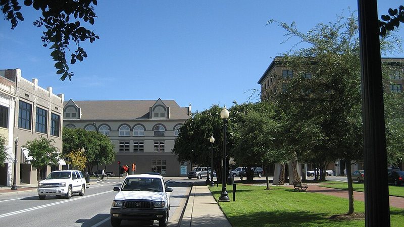 Palafox Street in downtown Pensacola, Florida.