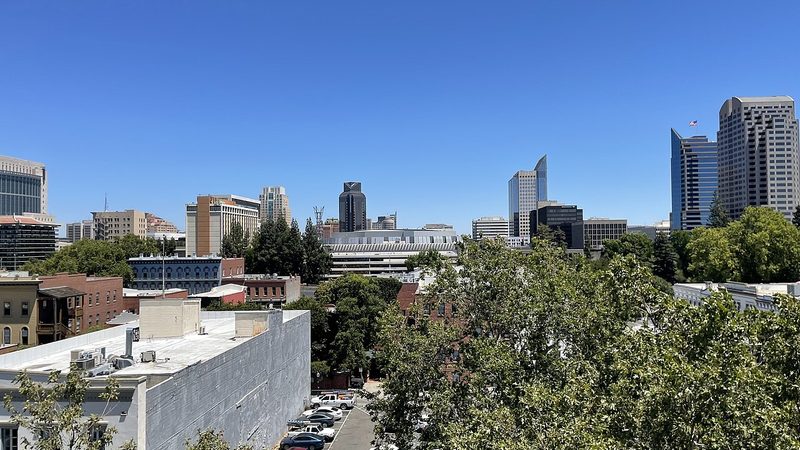 Downtown Sacramento viewed from the Waterfront Wheel.
