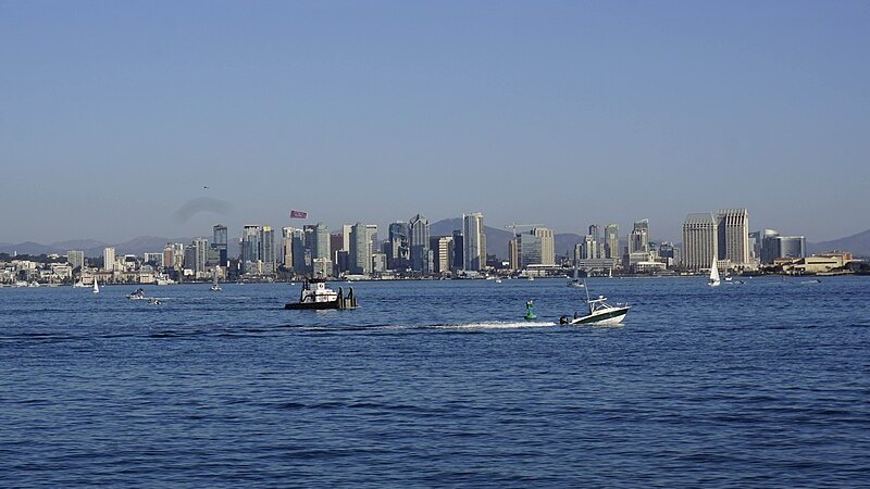 San Diego skyline photographed in May 2025.