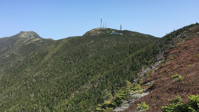 Forested slopes of Mount Mansfield in Stowe, Vermont.